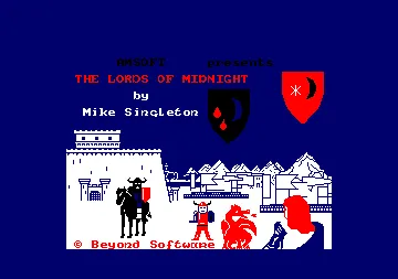 Lords Of Midnight (UK) (1985) screen shot title